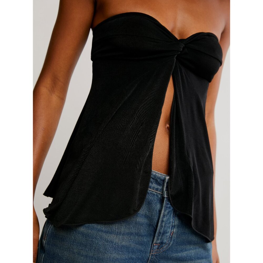 FREE PEOPLE Call Me Later Tunic / Black - Picture 7 of 10